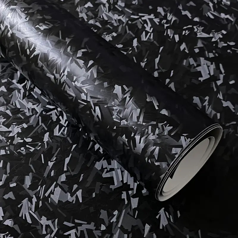 Black Forged Carbon Fiber Viny - Air Bubble Wrap Roll Packaging 评论和价格